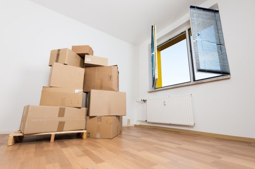 Loading furniture into a van for a flat move near Elephant and Castle
