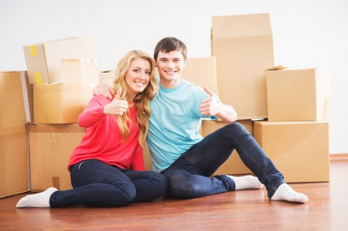 Preparation checklist and boxed belongings ready for a local move